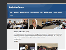 Tablet Screenshot of mediationteams.com